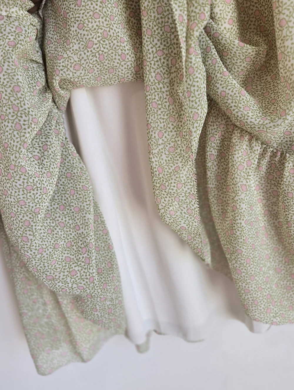 Aritzia Wilfred Tempest Dress Small Birch/Marsh Green - Picture 7 of 10